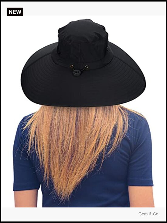Women Super Wide Brim Sun Hat UPF50+ Waterproof Bucket Hat for Fishing Hiking main image 5